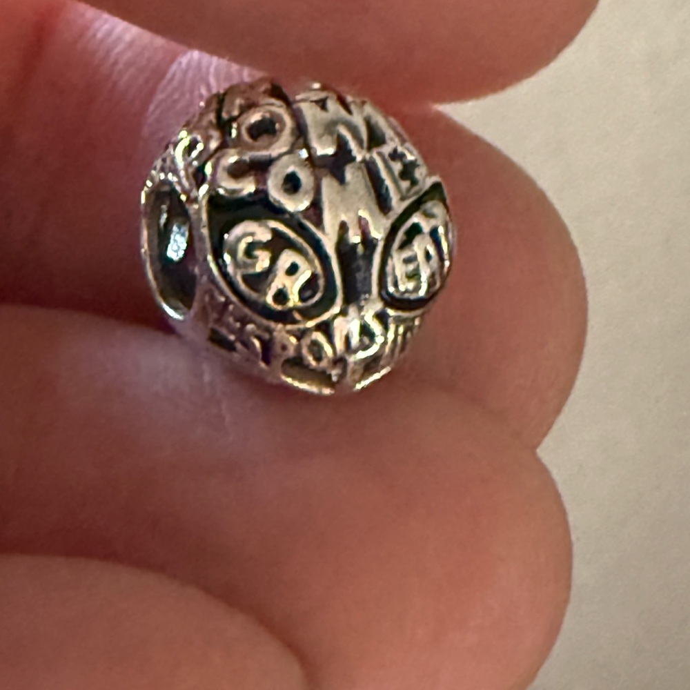 Marvel Silver Spiderweb Charm - image 1